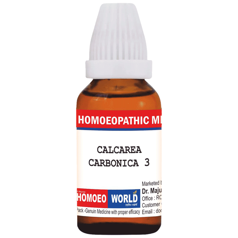 Dr. Majumder Homeo World Calcarea Carbonica Dilution (30ml Each) 3 CH