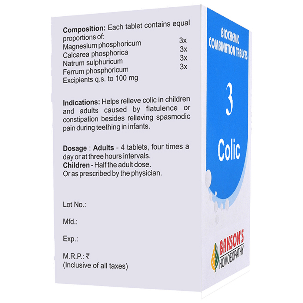 Bakson's Homeopathy Biocombination 3 Tablet