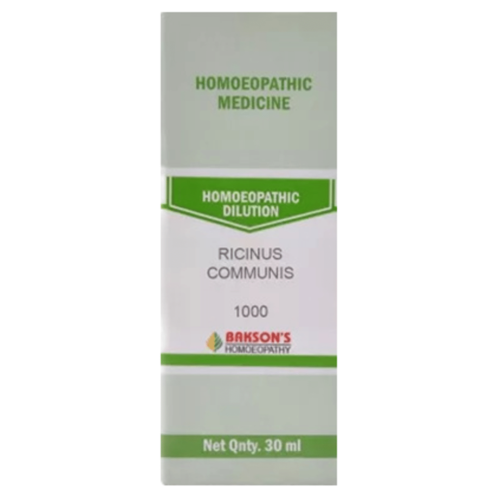 Bakson's Homeopathy Ricinus Communis Dilution 1000 CH