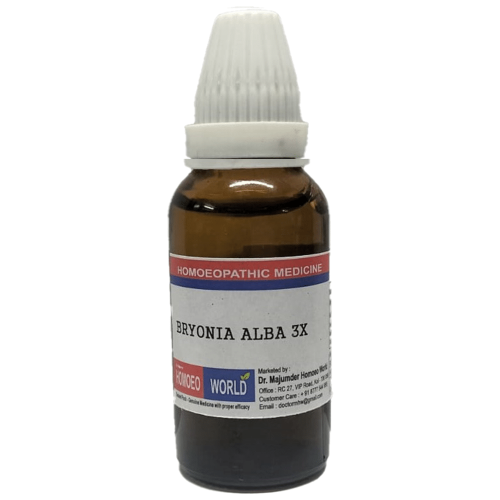 Dr. Majumder Homeo World Bryonia Alba Dilution 3X (30ml Each)