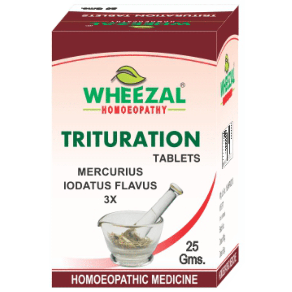 Wheezal Mercurius Iodatus Flavus Trituration Tablet 3X