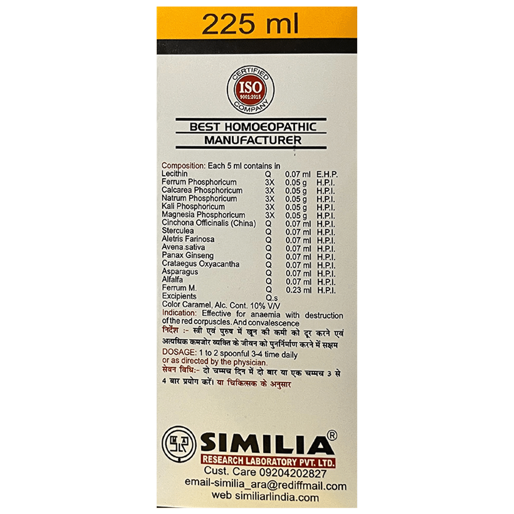 Similia Rlpl Iron Tonic