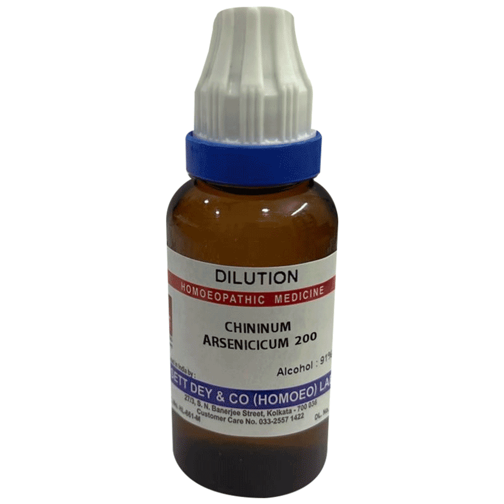 Sett Dey Chininum Arsenicicum Dilution 200