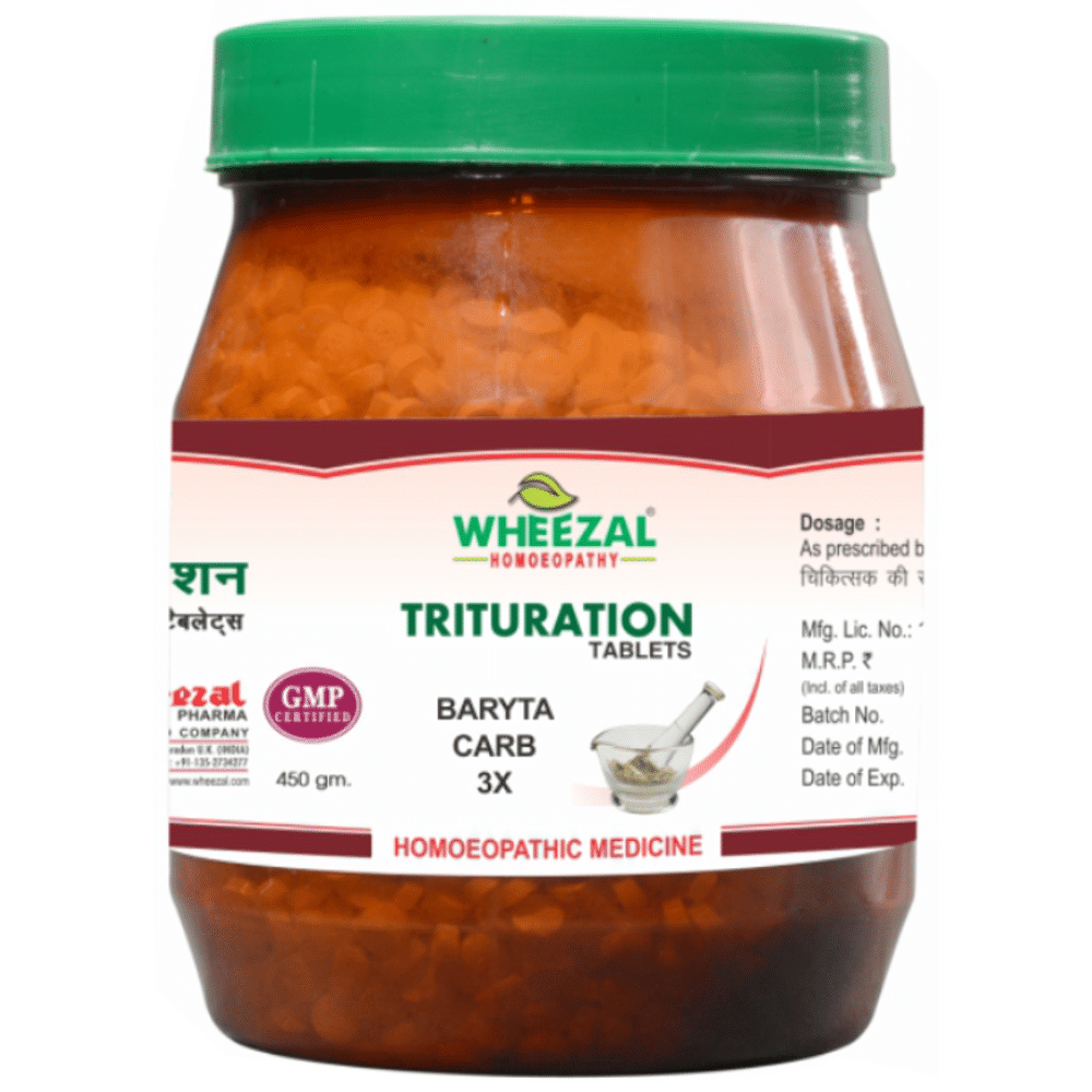 Wheezal Baryta Carb Trituration Tablet 3X