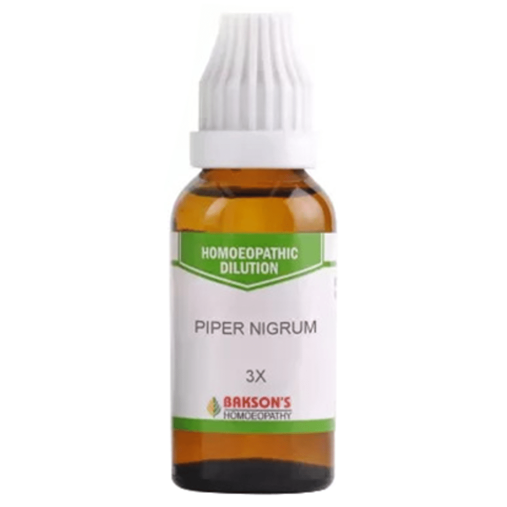 Bakson's Homeopathy  Piper Nigrum Dilution 3X