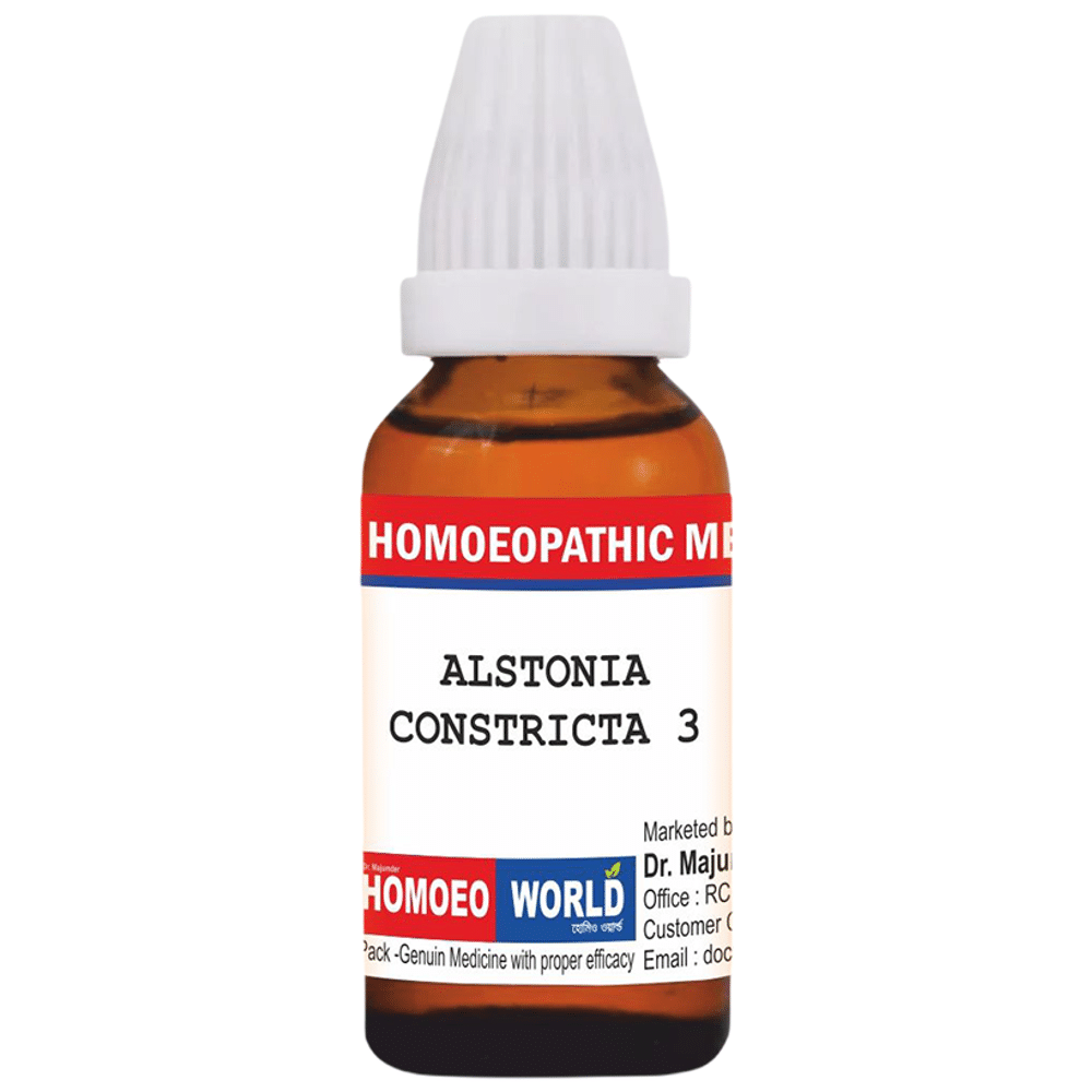 Dr. Majumder Homeo World Alstonia Constricta Dilution (30ml Each) 3