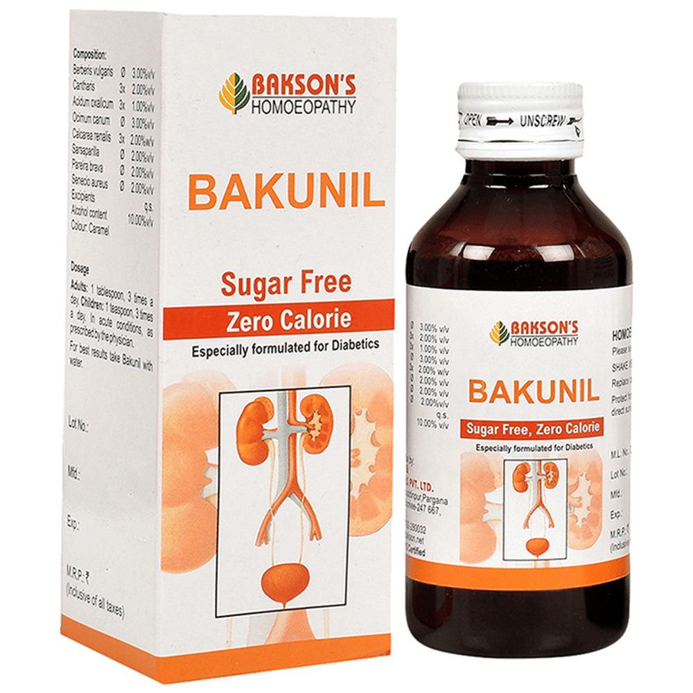 Bakson's Homeopathy Bakunil Syrup Sugar Free