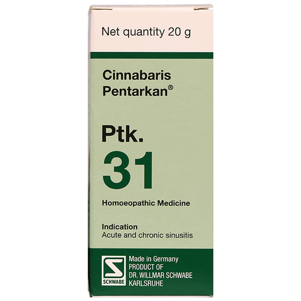 Dr Willmar Schwabe Germany Cinnabaris Pentarkan Ptk. 31 Tablet