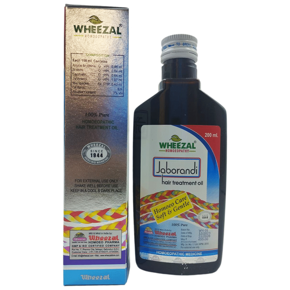 Wheezal Jaborandi Hair Treatment Homeo Cool Oil