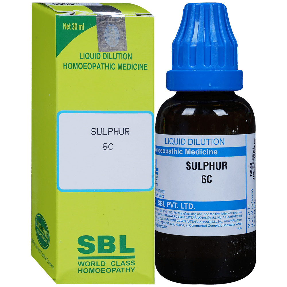 SBL Sulphur Dilution 6 CH