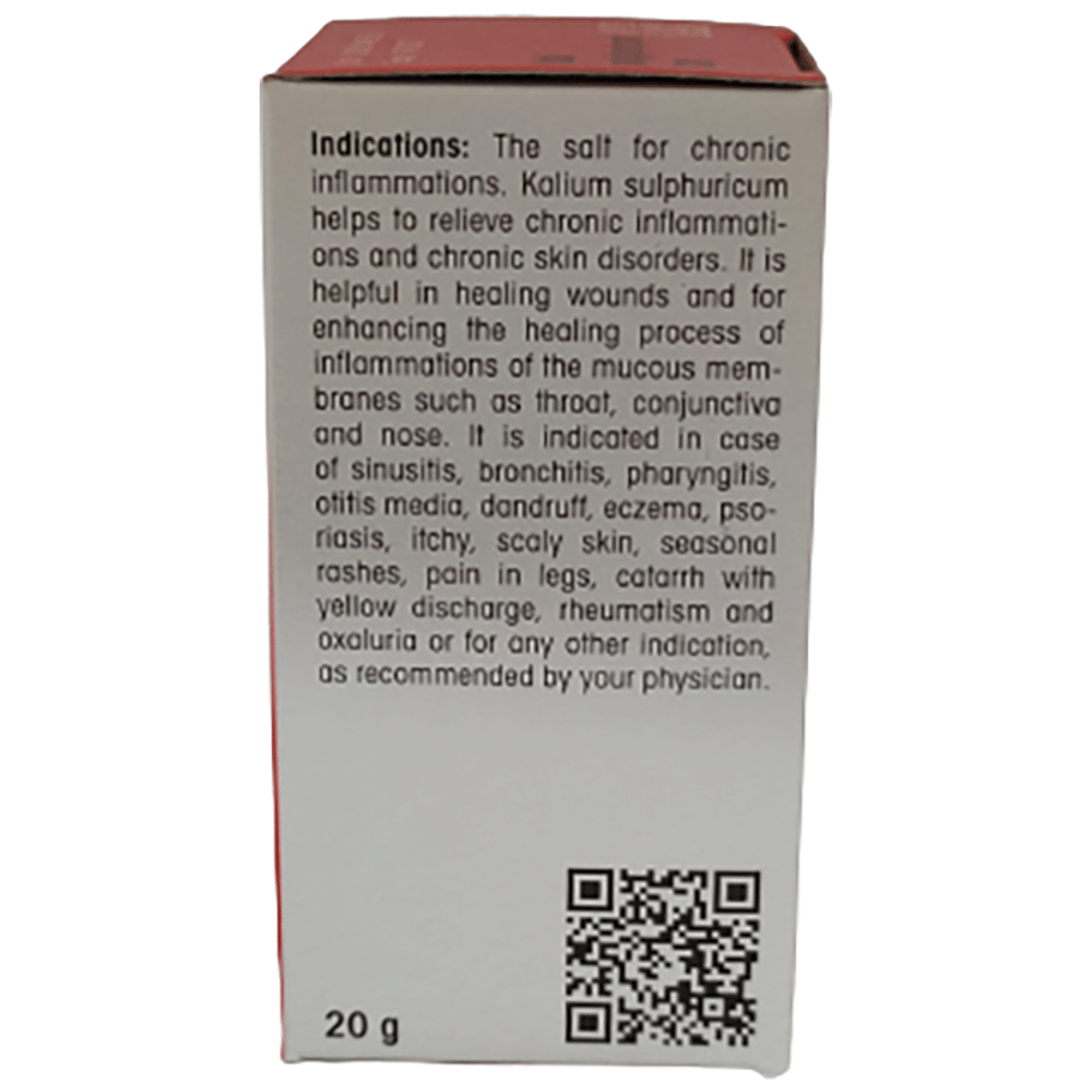 Dr Reckeweg &Co.gmbH Kali Sulphuricum Biochemic Tablet 12X