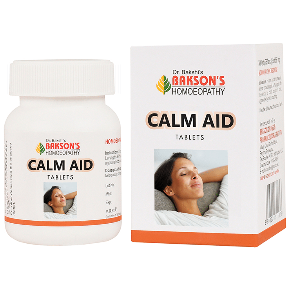 Bakson's Homeopathy Calm Aid Tablet