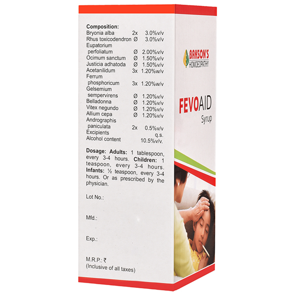 Bakson's Homeopathy Fevo Aid Syrup