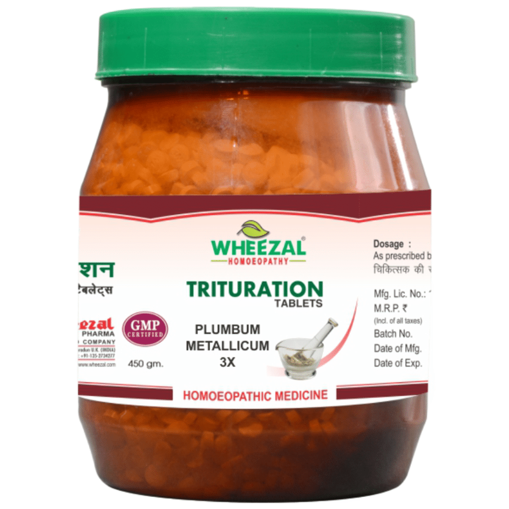 Wheezal Plumbum Metallicum Trituration Tablet 3X