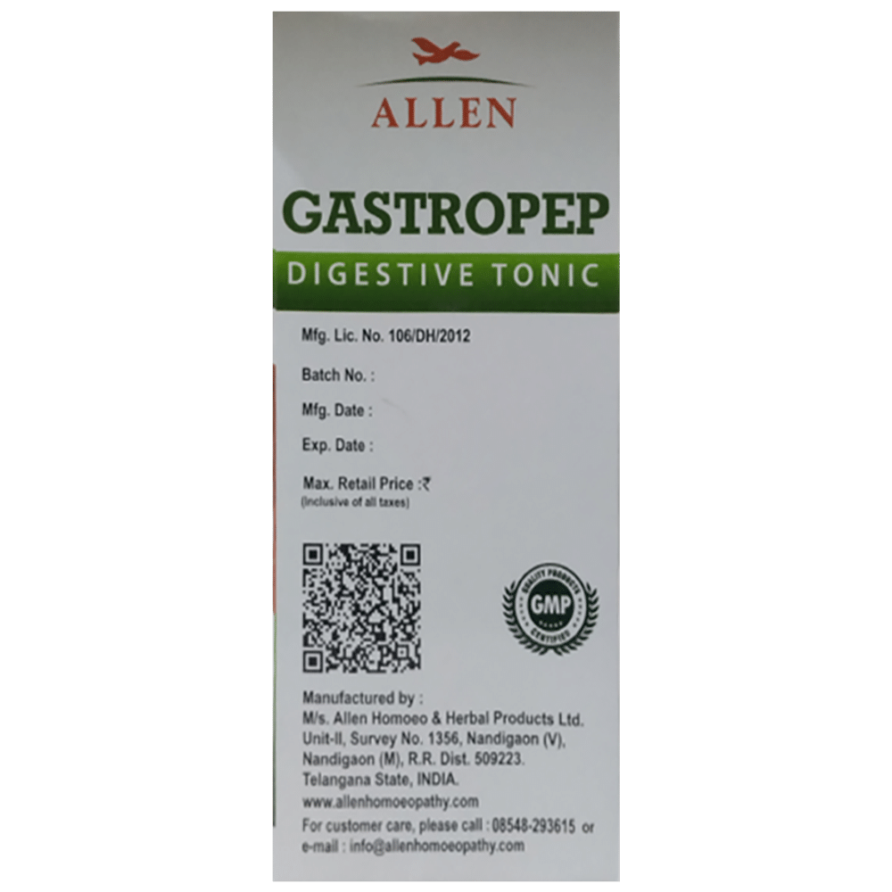 Allen Gastropep Digestive Sugar Free Tonic