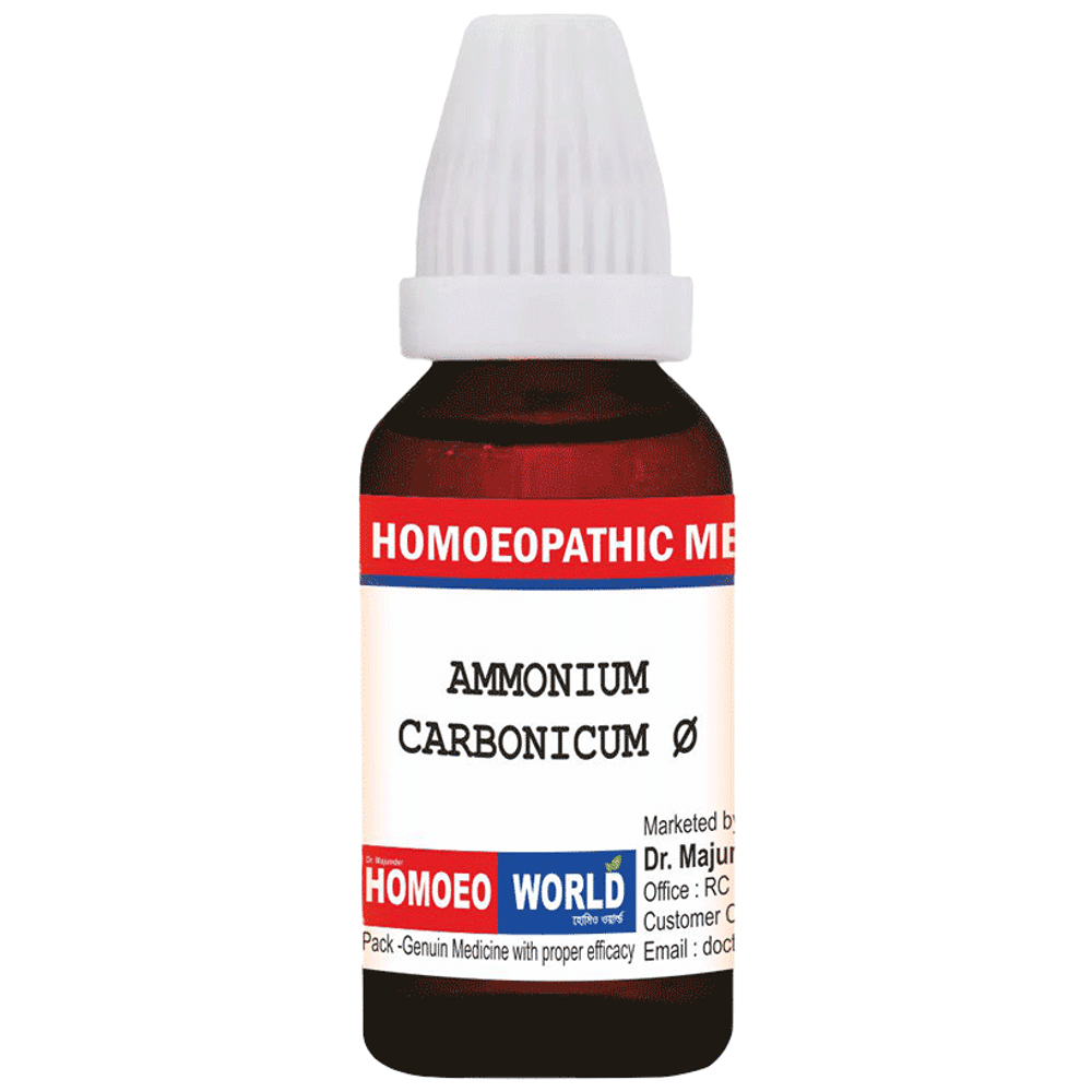 Dr. Majumder Homeo World Ammonium Carbonicum Q Mother Tincher(30ml Each)