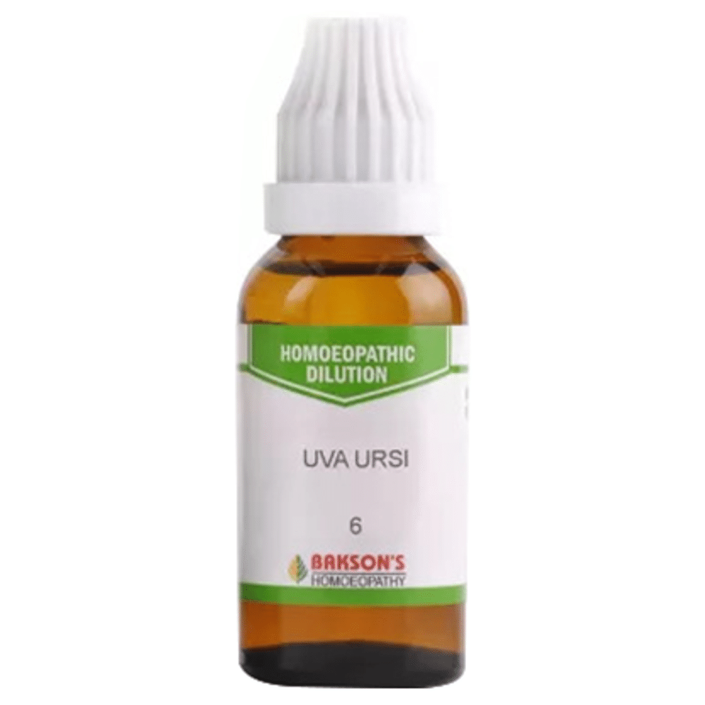 Bakson's Homeopathy Uva Ursi Dilution 6 CH