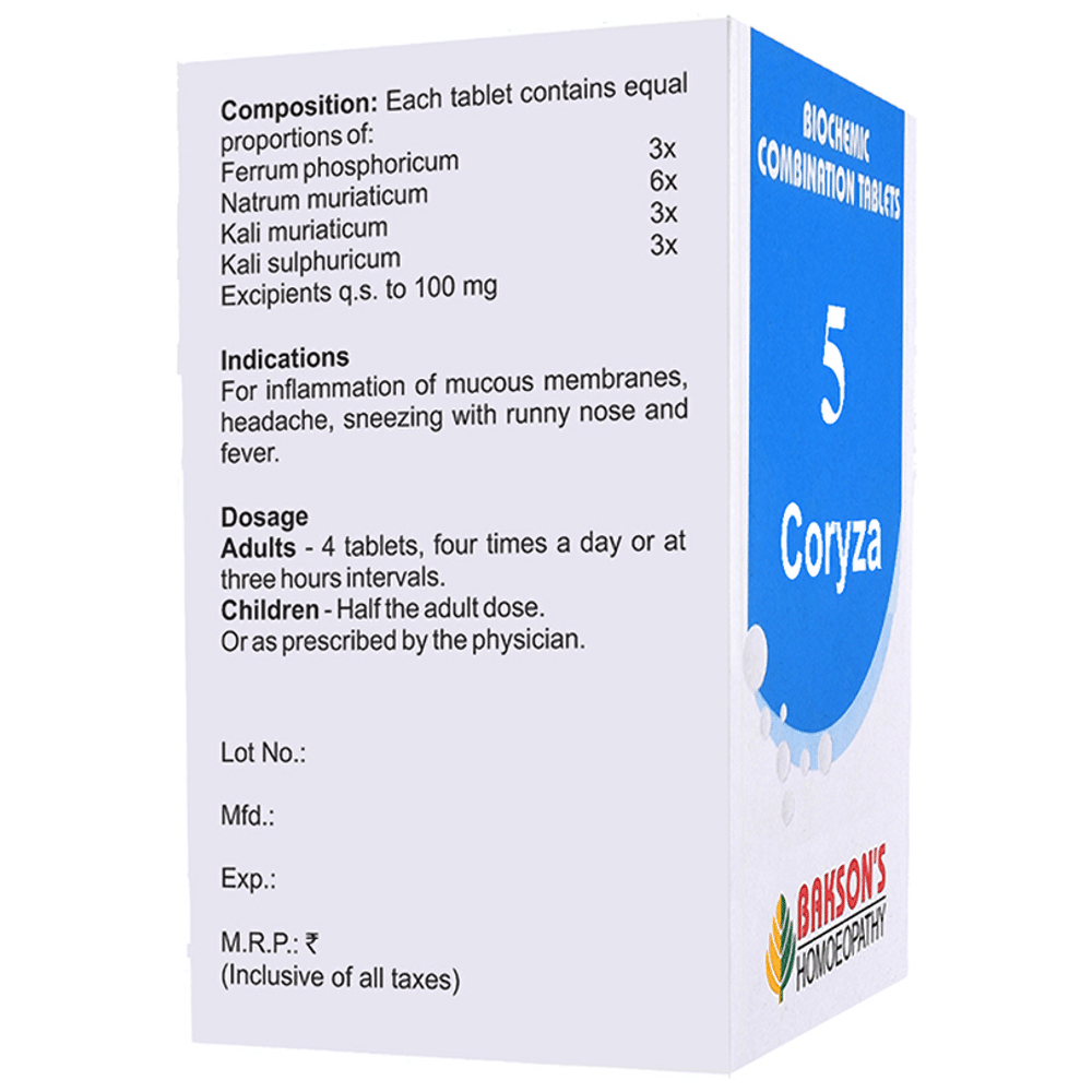 Bakson's Homeopathy Biocombination 5 Tablet