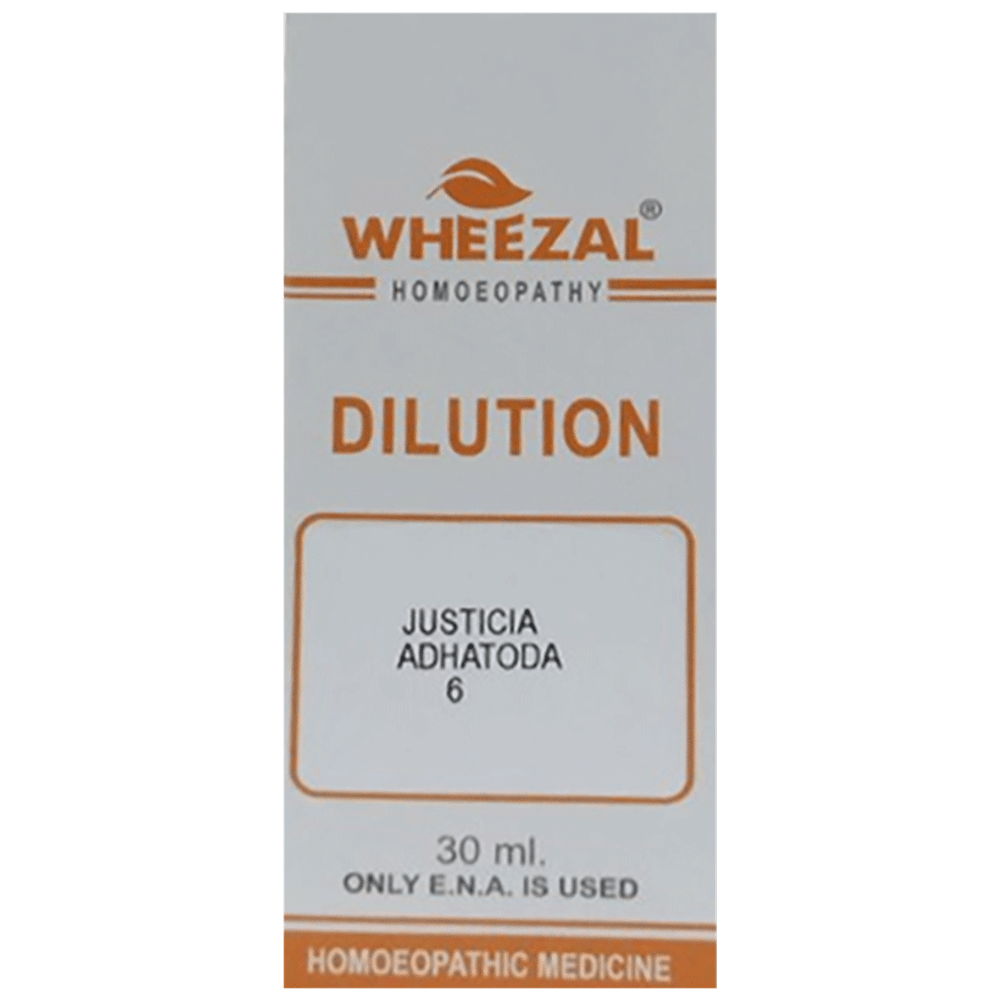 Wheezal Justicia Adhatoda Dilution 6