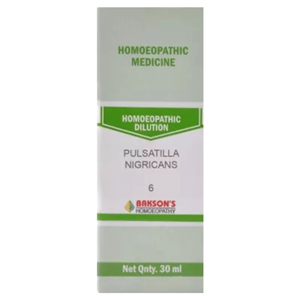 Bakson's Homeopathy Pulsatilla Nigricans Dilution 6 CH