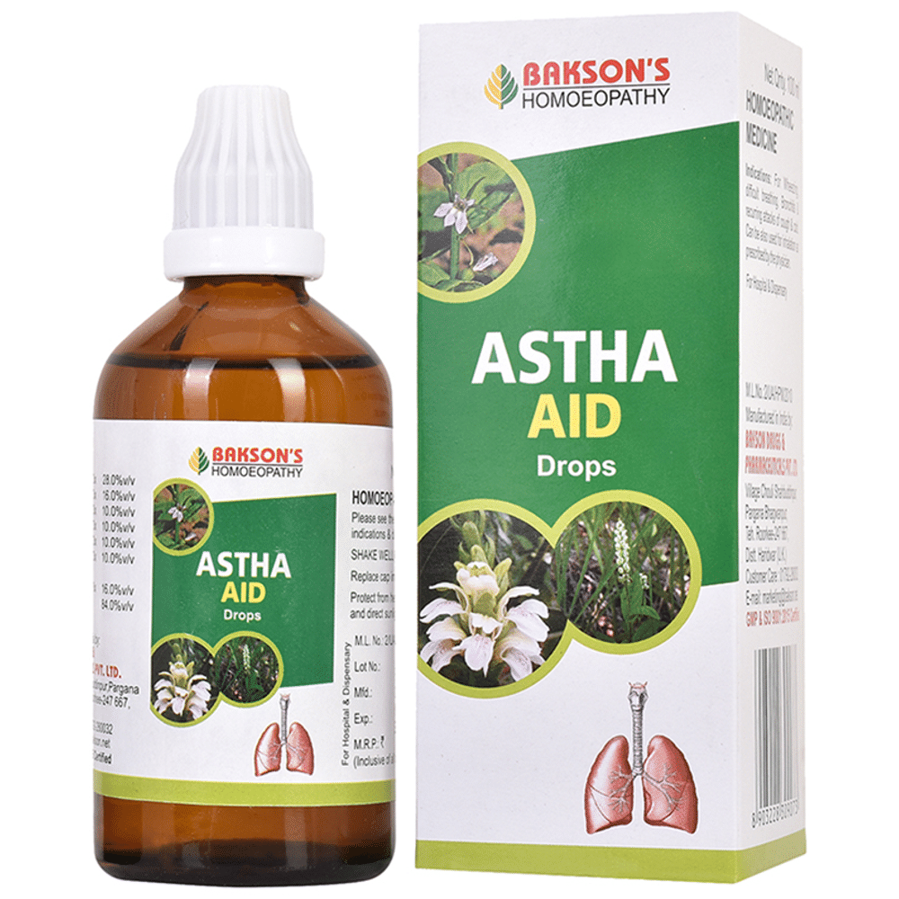 Bakson's Homeopathy Astha Aid Drop