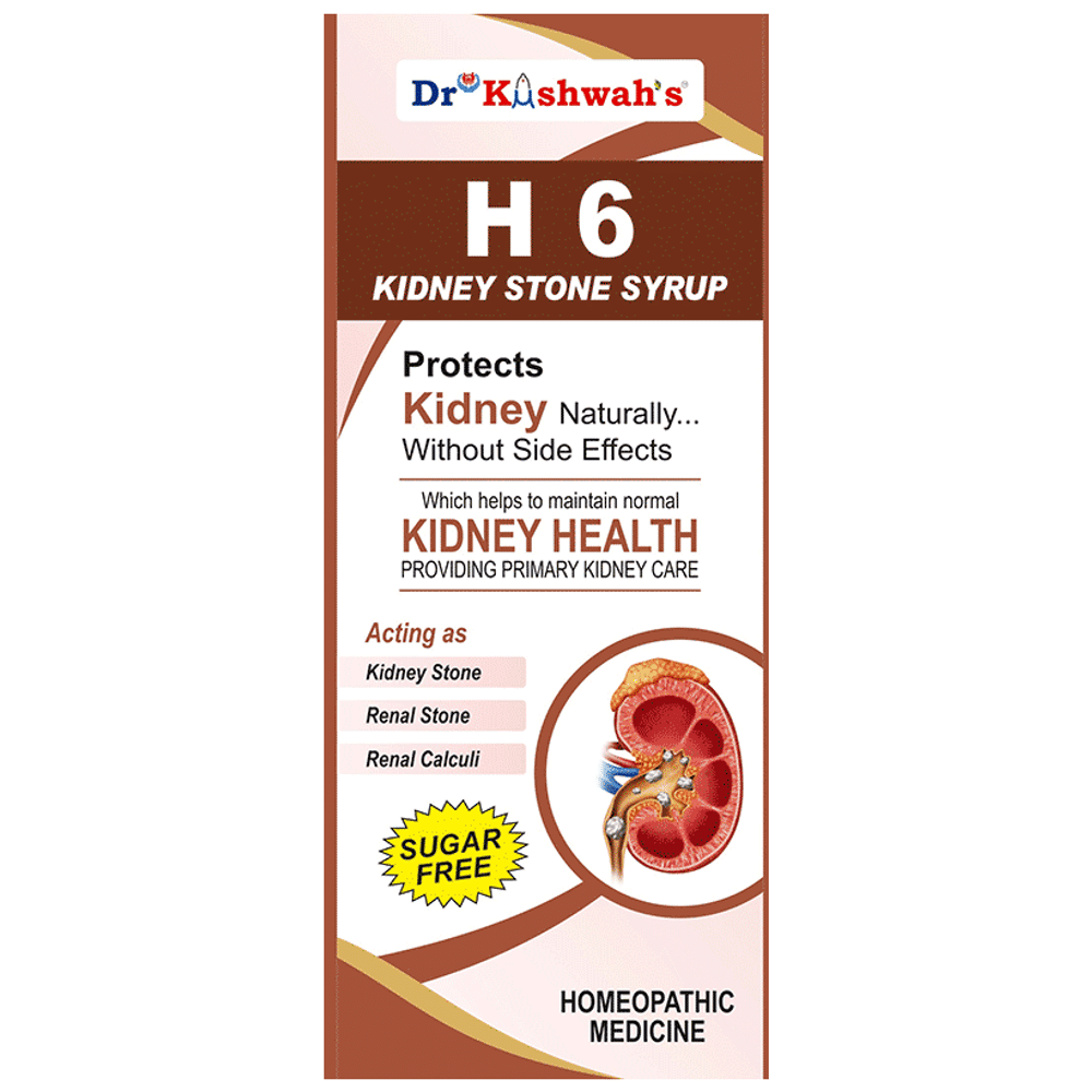 Dr Kushwah's H 6 Kidney Stone Syrup Sugar Free