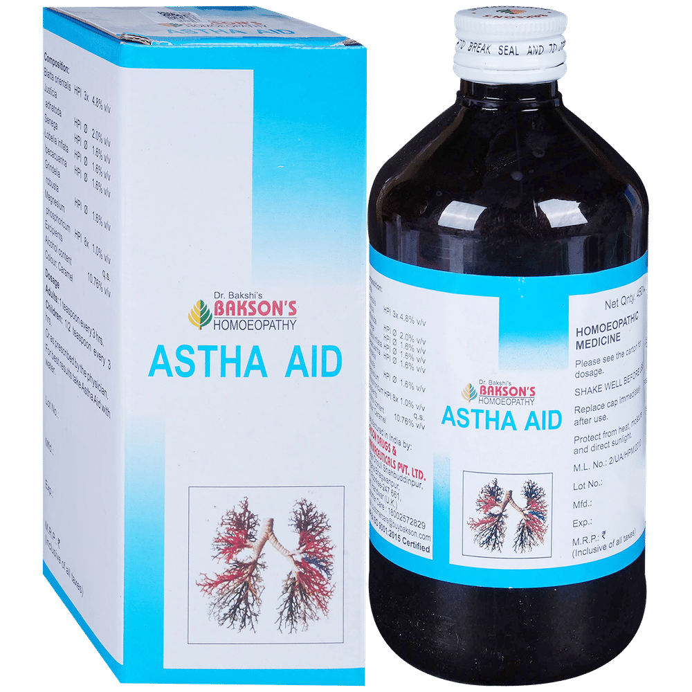 Bakson's Homeopathy Astha Aid Syrup