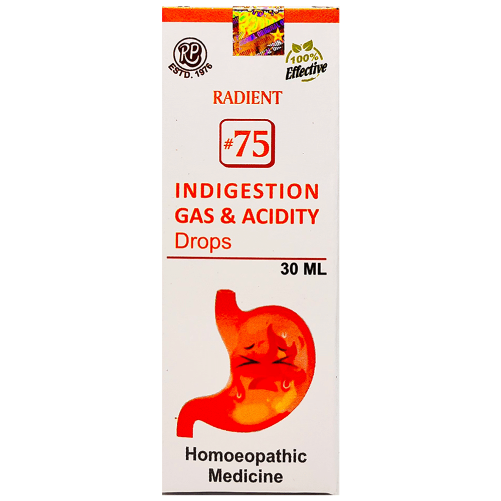 Radient #75 Indigestion Gas and Acidity Drops