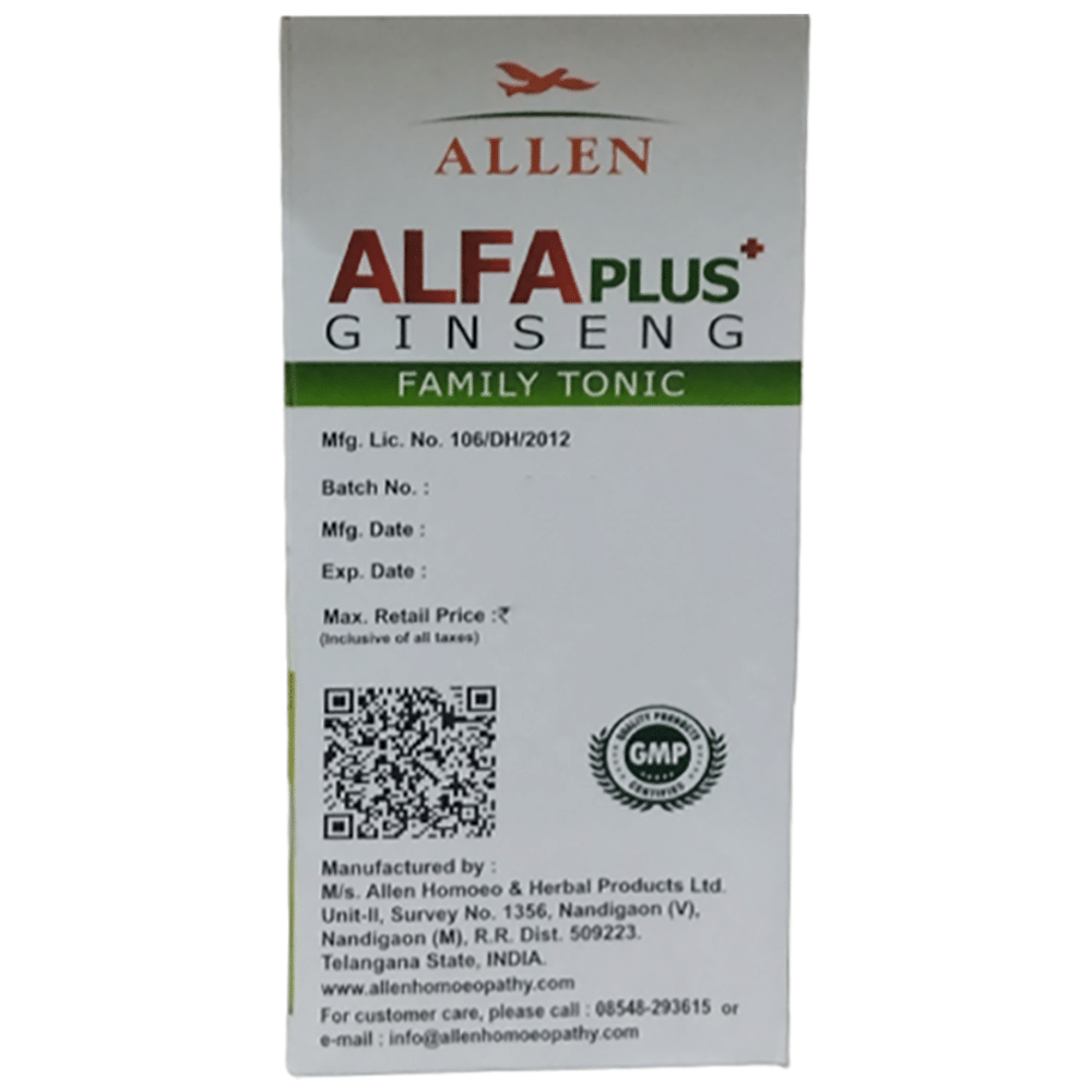 Allen Alfa Plus Ginseng Family Tonic