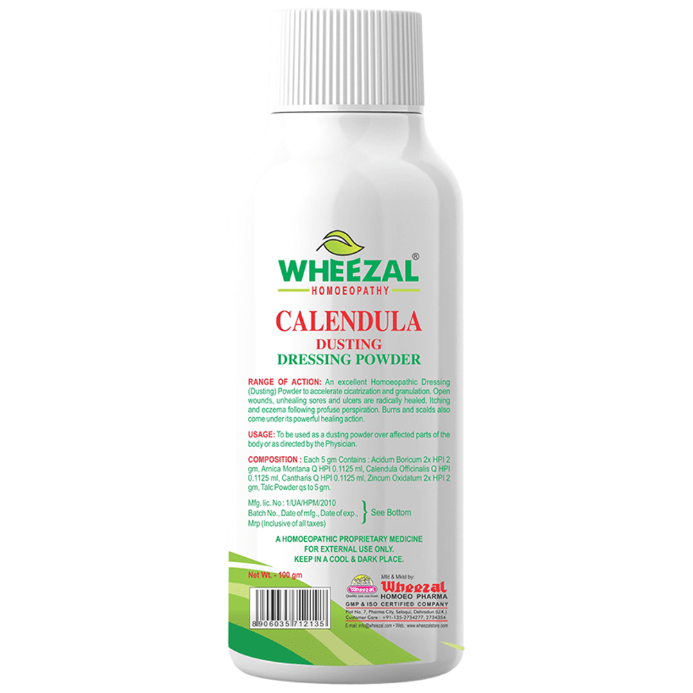 Wheezal Calendula Dusting Dressing Powder