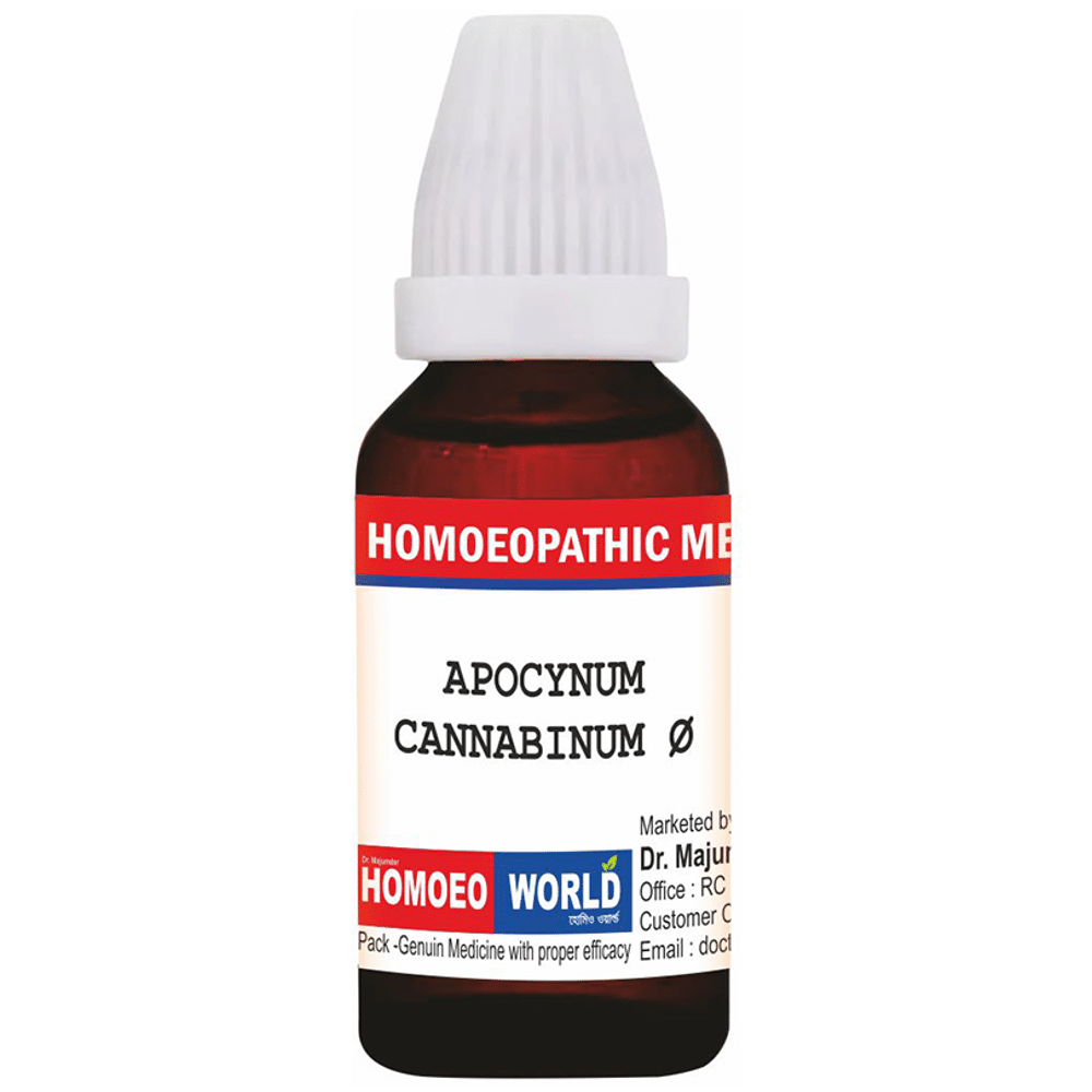 Dr. Majumder Homeo World Apocynum Canabinum Q Mother Tincher (30ml Each)