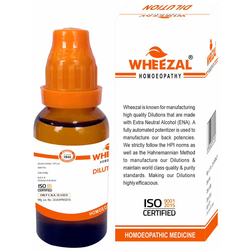 Wheezal Rhododendron N Chrysanthum Dilution 10M