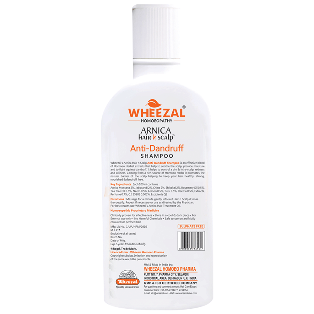 Wheezal Arnica Hair N Scalp Anti-Dandruff Shampoo