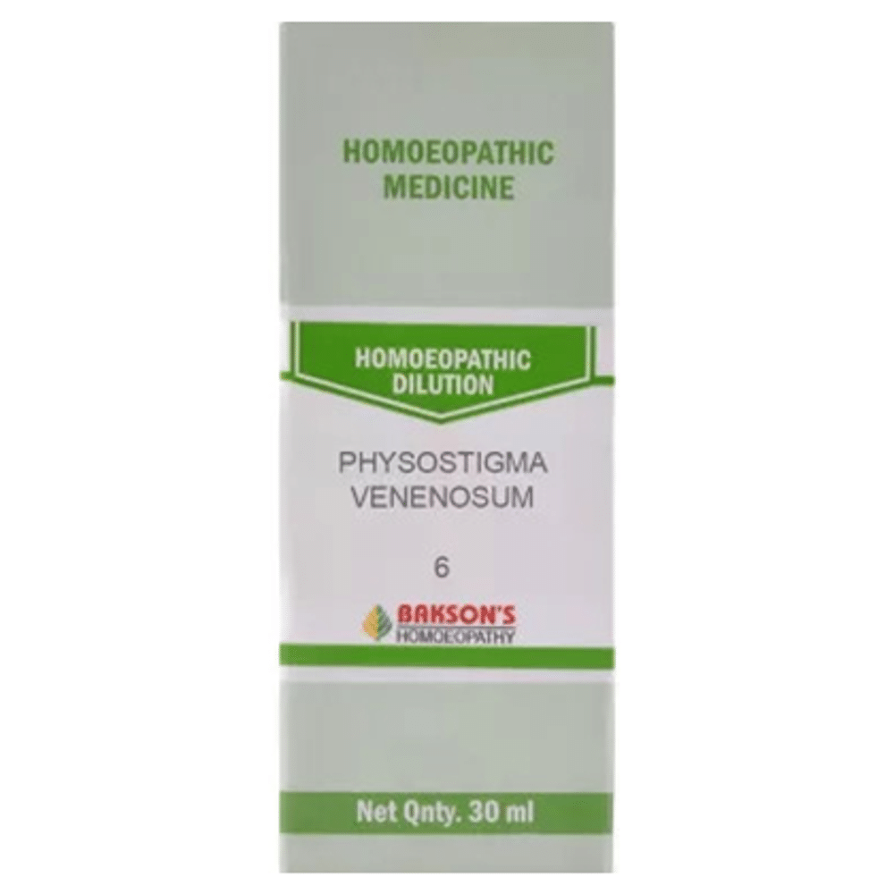 Bakson's Homeopathy Physostigma Venenosum Dilution 6 CH