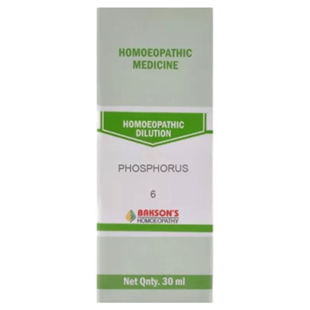 Bakson's Homeopathy Phosphorus Dilution 6 CH