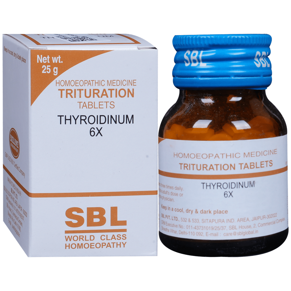 SBL Thyroidinum Trituration Tablet 6X