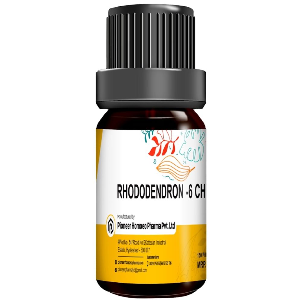 Pioneer Pharma Rhododendron Globules Pellets Multidose Pills 6 CH