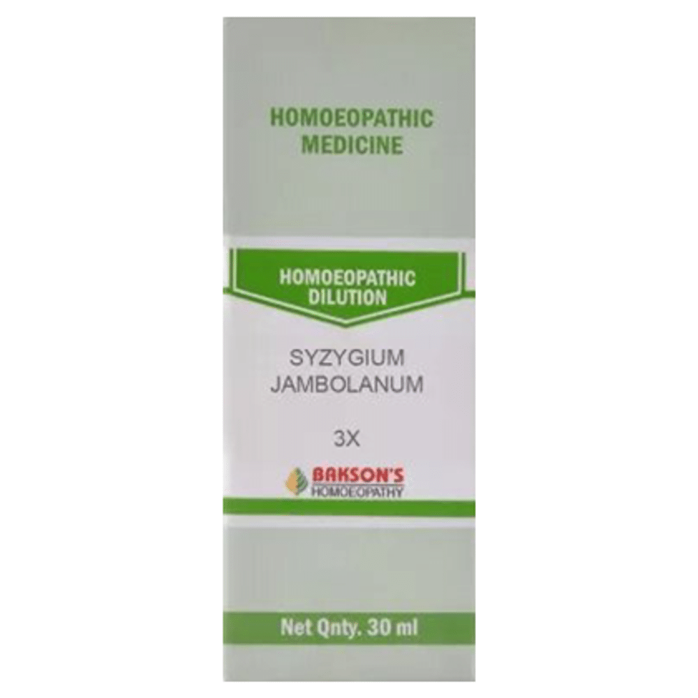 Bakson's Homeopathy Syzygium Jambolanum Dilution 3X