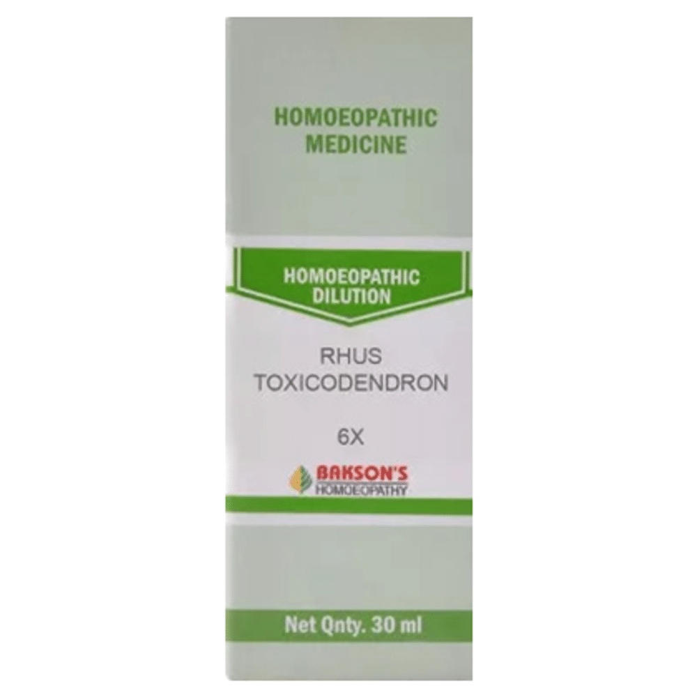 Bakson's Homeopathy Rhus Toxicodendron Dilution 6X