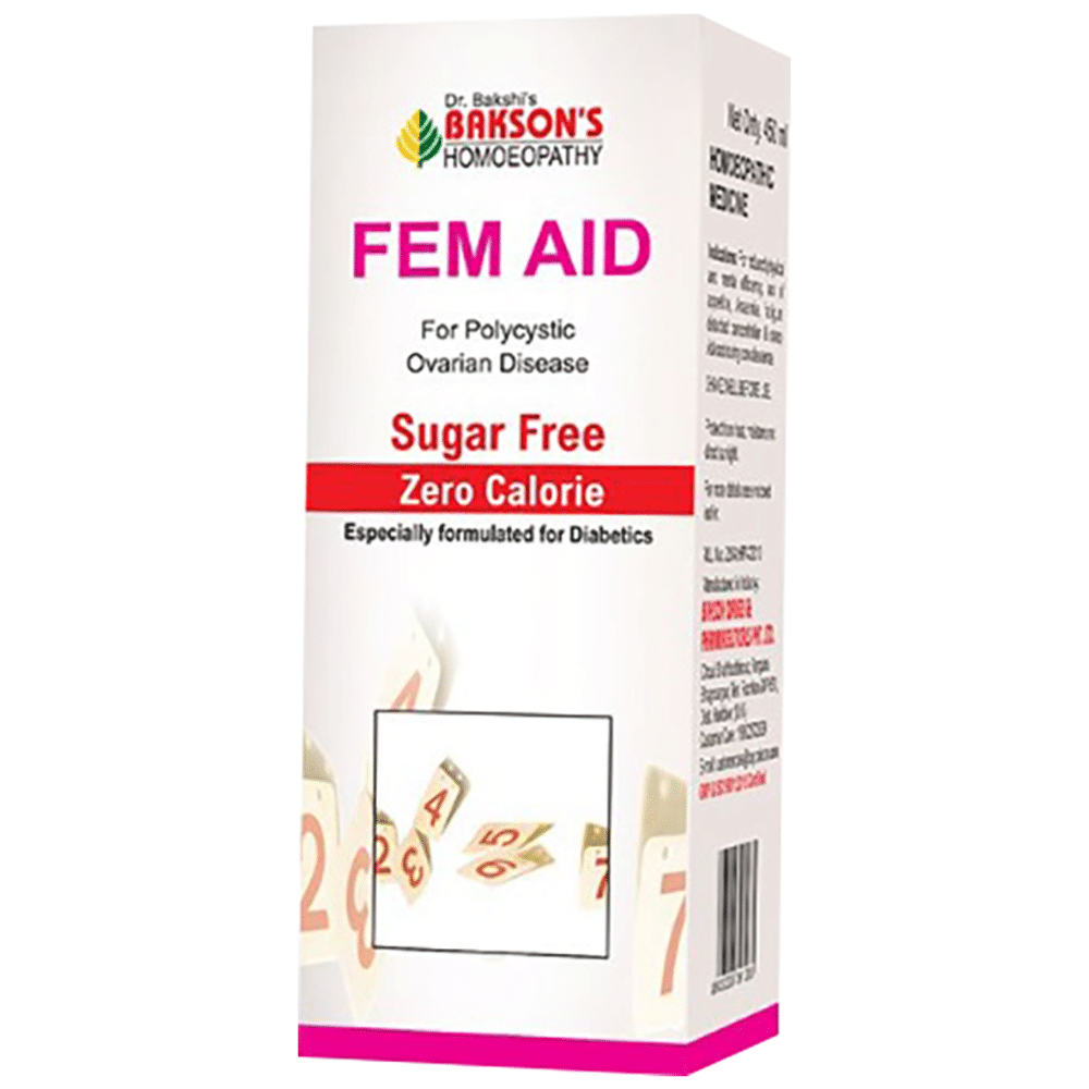 Bakson's Homeopathy Fem Aid Syrup Sugar Free