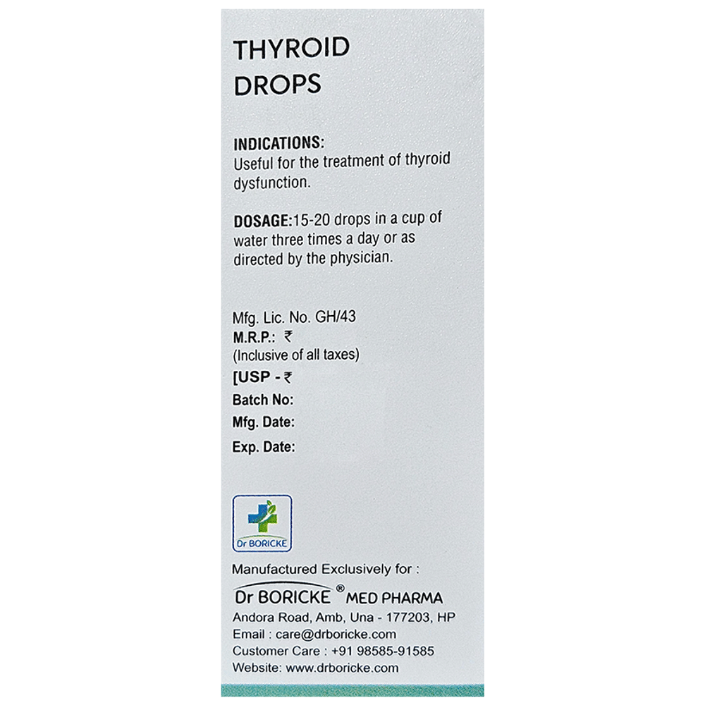 Dr Boricke DB 17 Thyroid Drop