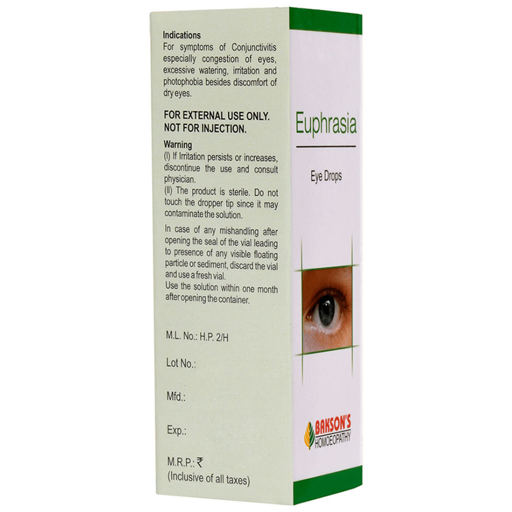 Bakson's Homeopathy Euphrasia Eye Drop