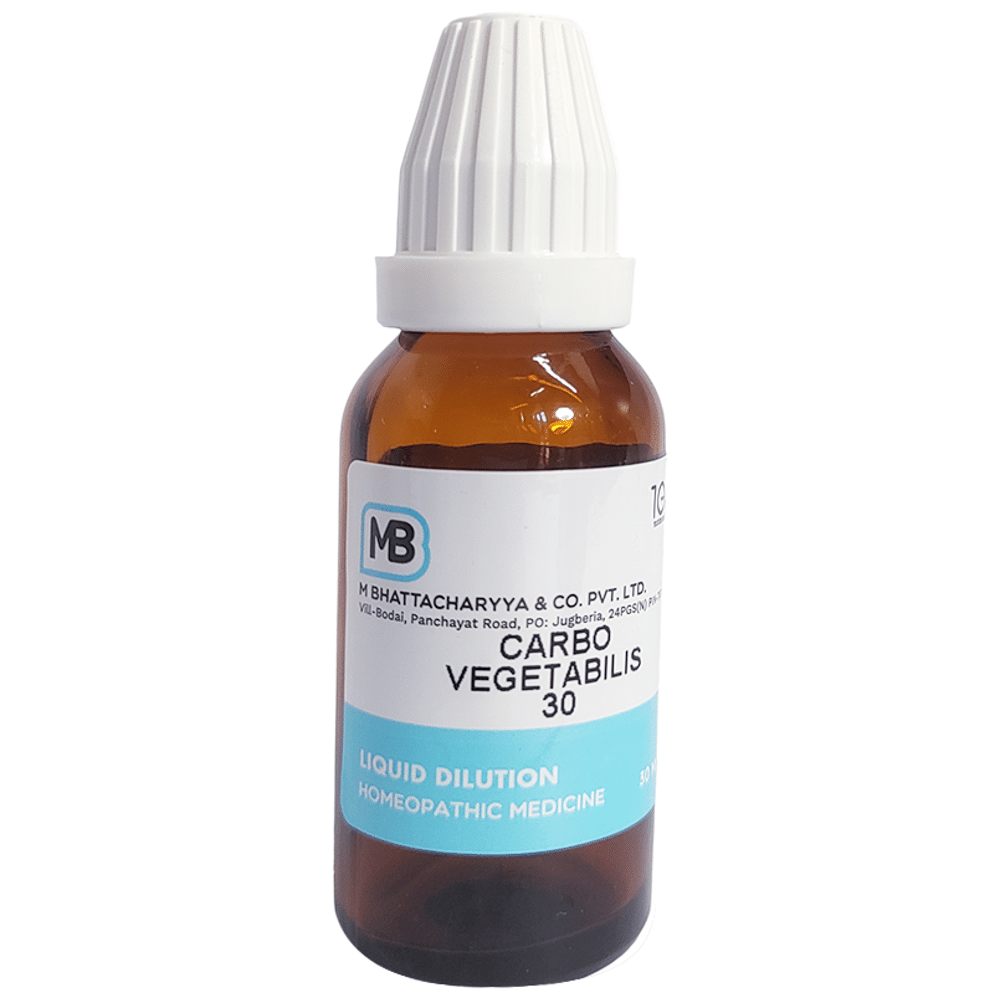 M Bhattacharyya & Co Pvt Ltd Carbo Vegetabilis Dilution 30