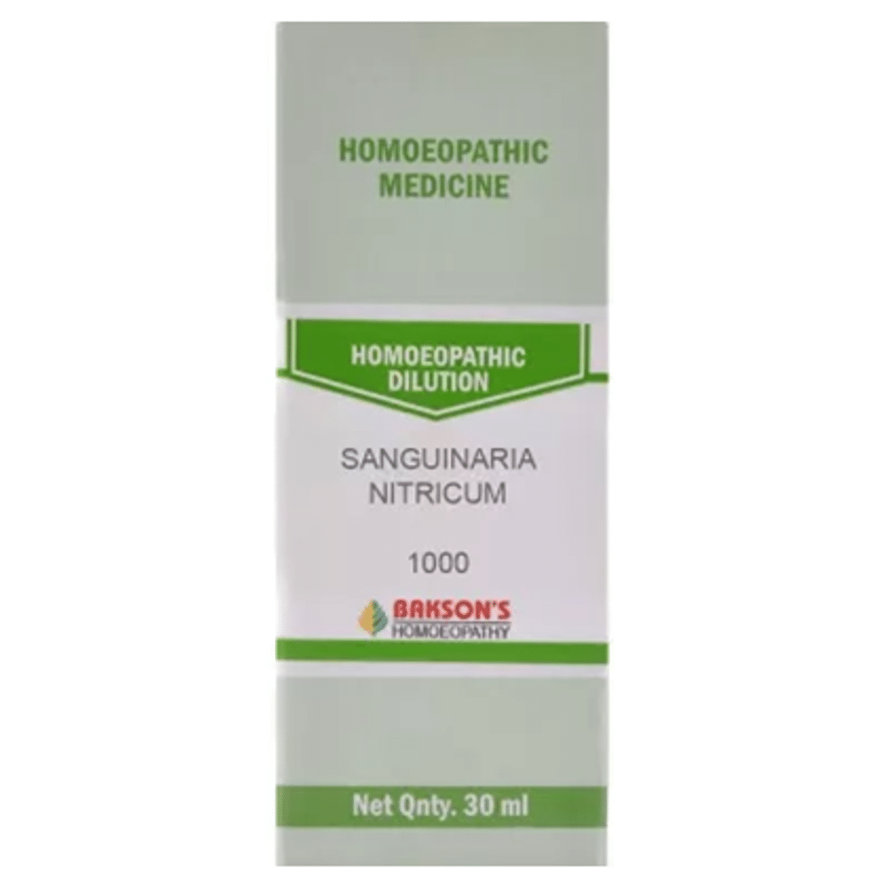 Bakson's Homeopathy Sanguinaria Nitricum Dilution 1000 CH