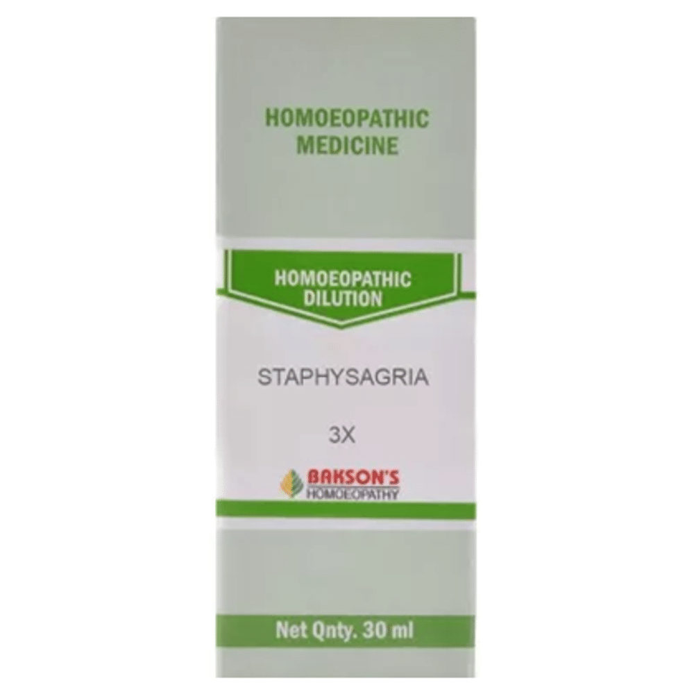 Bakson's Homeopathy Staphysagria Dilution 3X