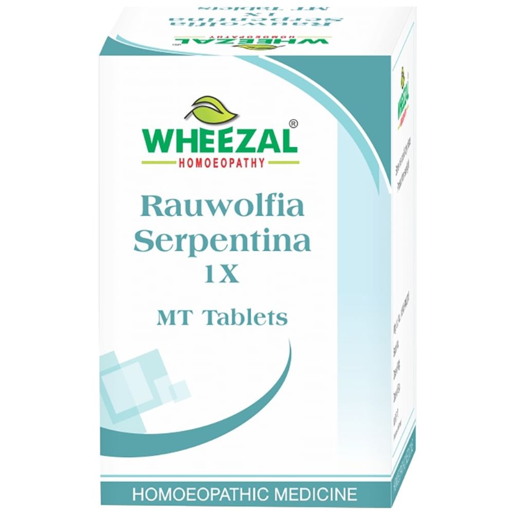 Wheezal Rauwolfia Serpentina 1X MT Tablet