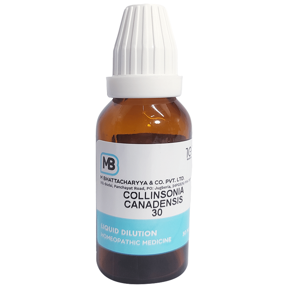 M Bhattacharyya & Co Pvt Ltd Collinsonia Canadensis Dilution 30