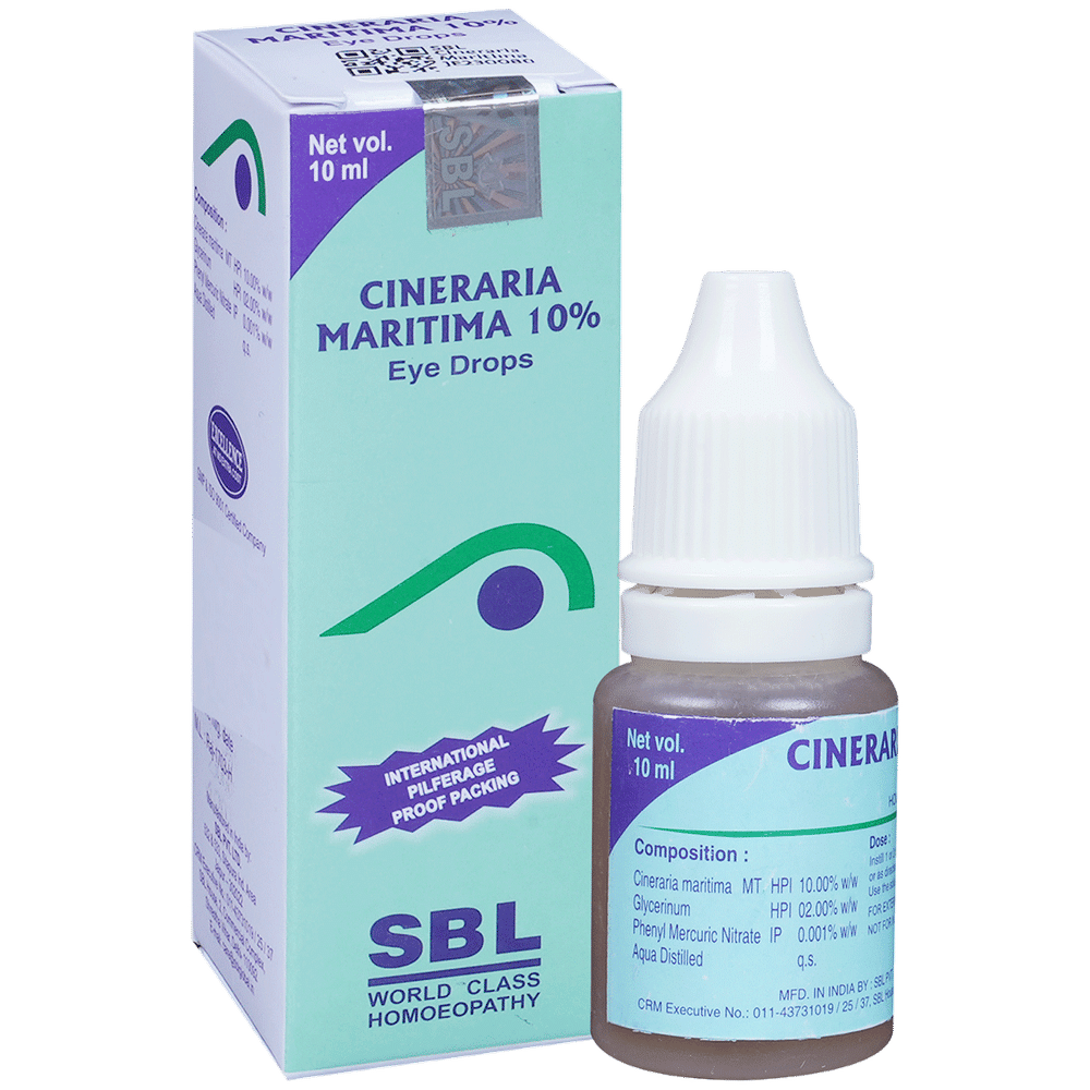 SBL Cineraria Maritima 10% Eye Drop 