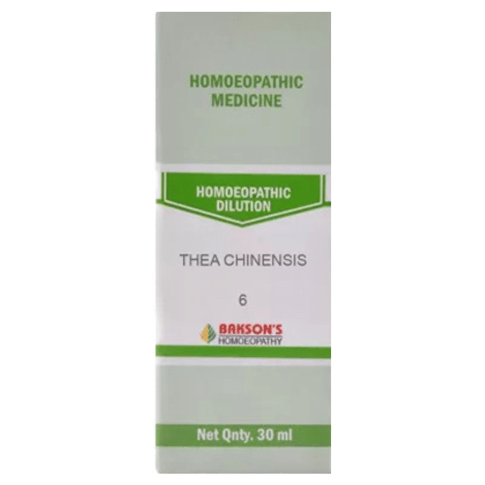 Bakson's Homeopathy Thea Chinensis Dilution 6 CH