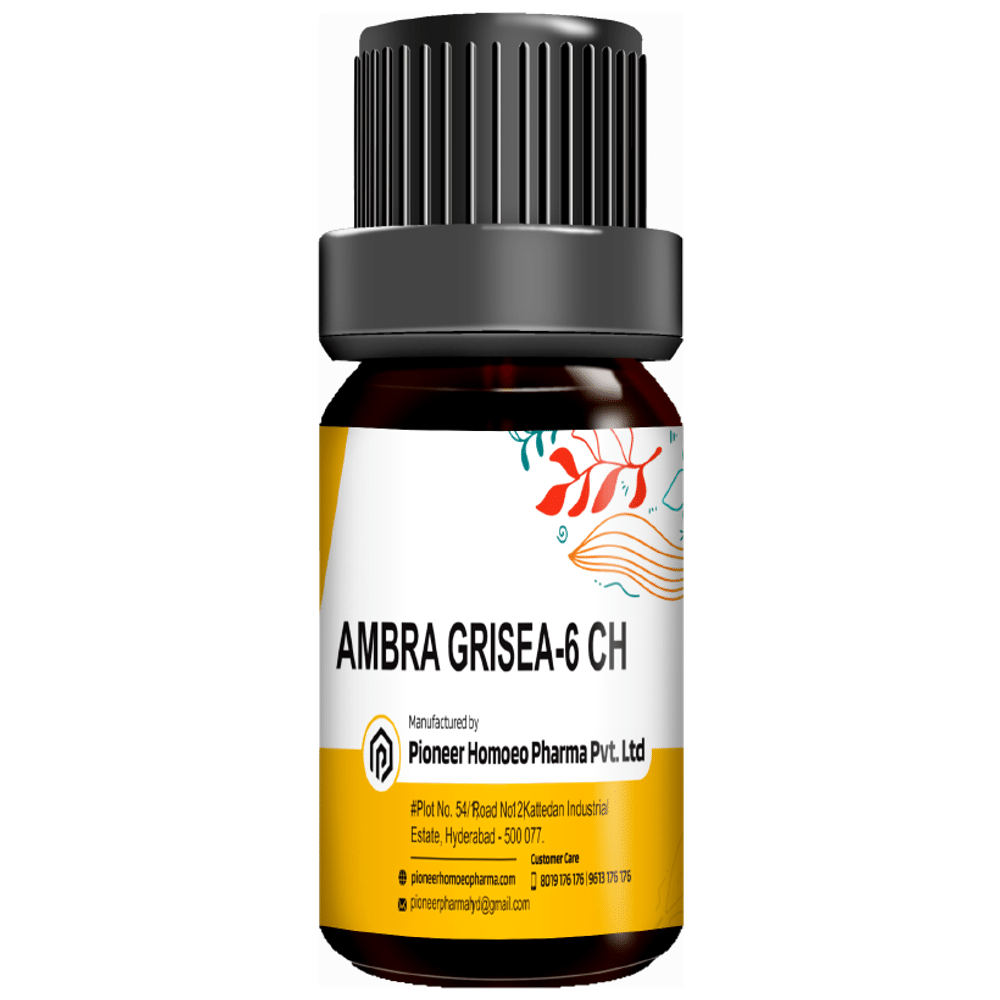 Pioneer Pharma Ambra Grisea Globules Pellets Multidose Pills 6 CH